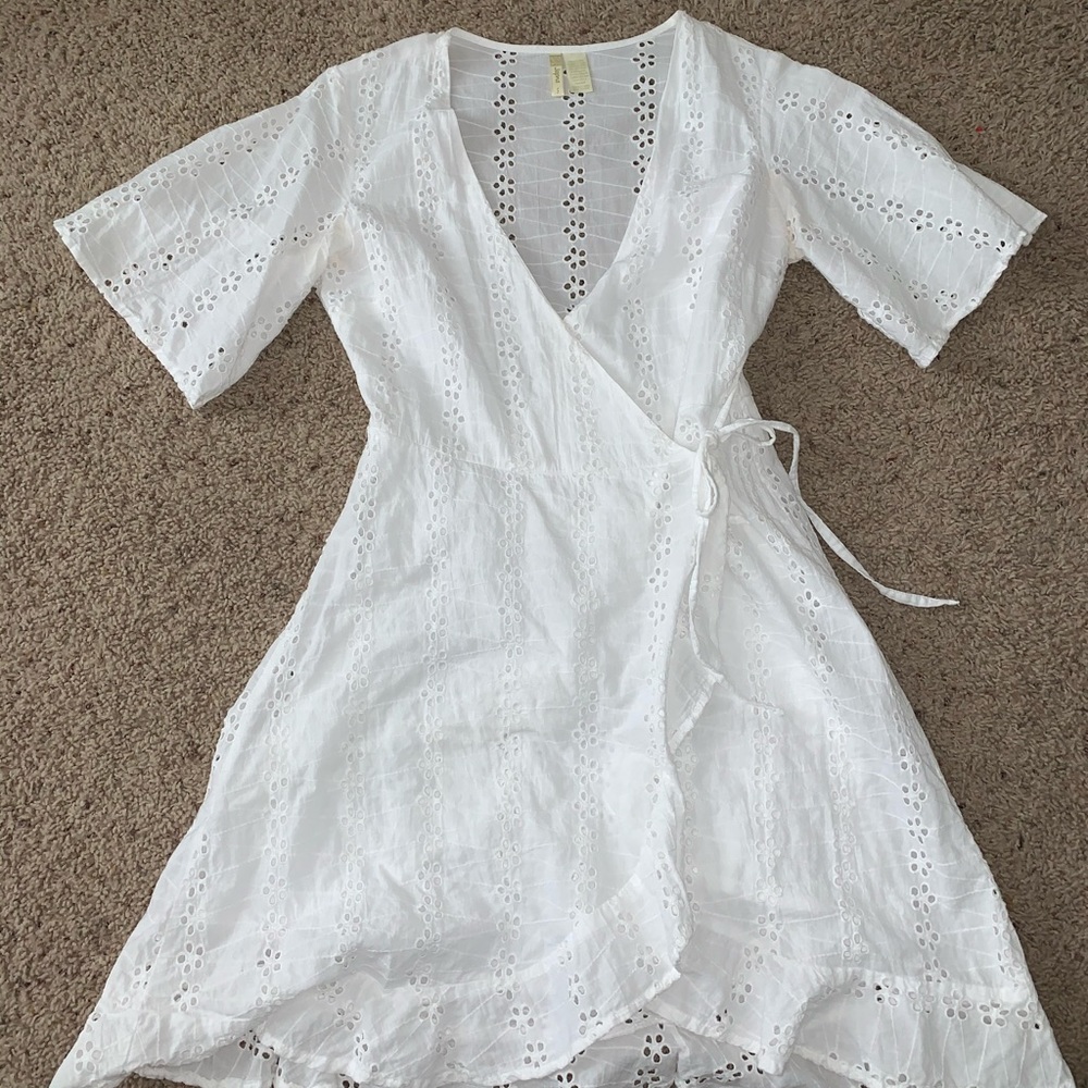 White Wrap Dress